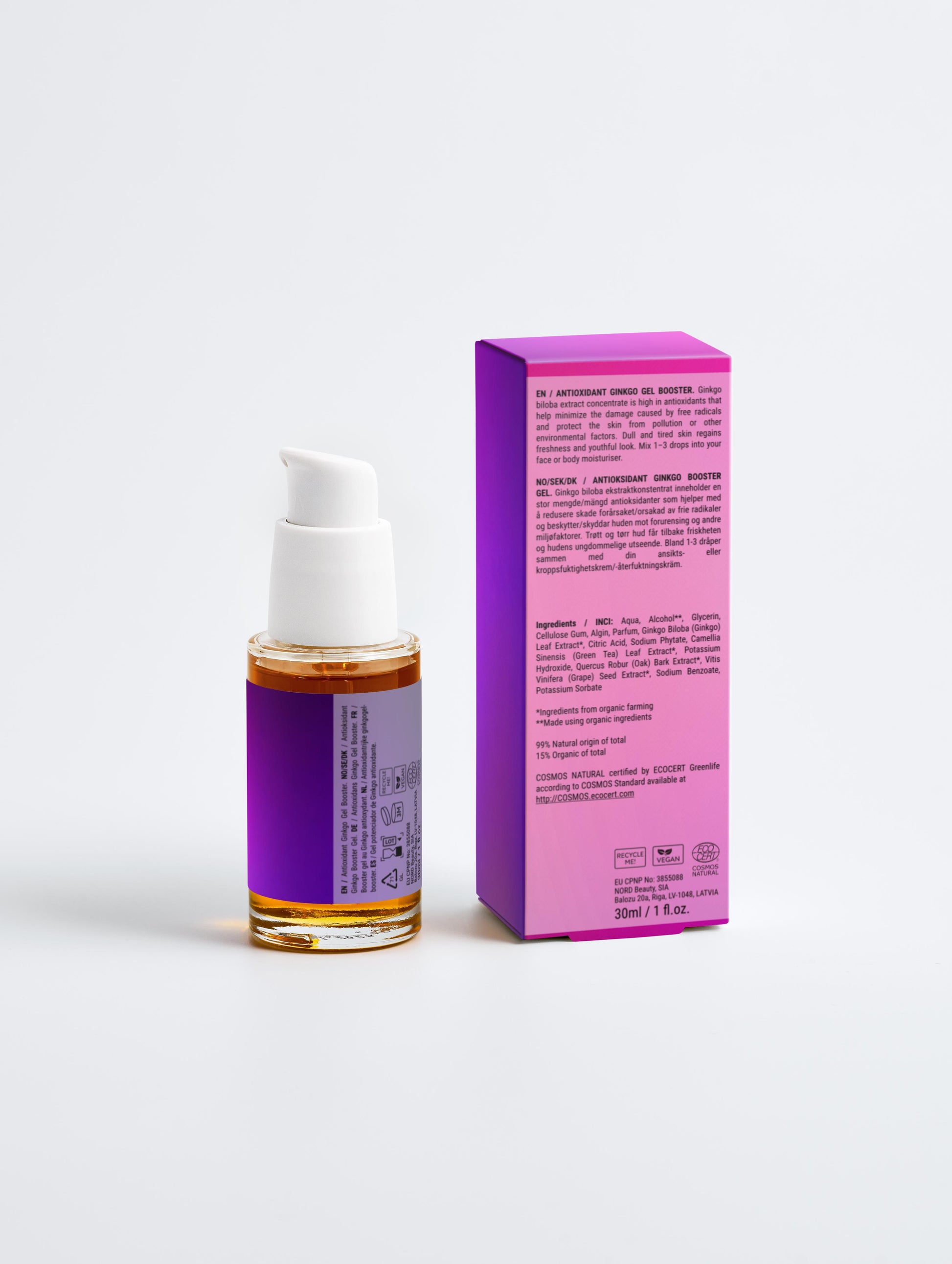 Antioxidant Ginkgo Gel Booster