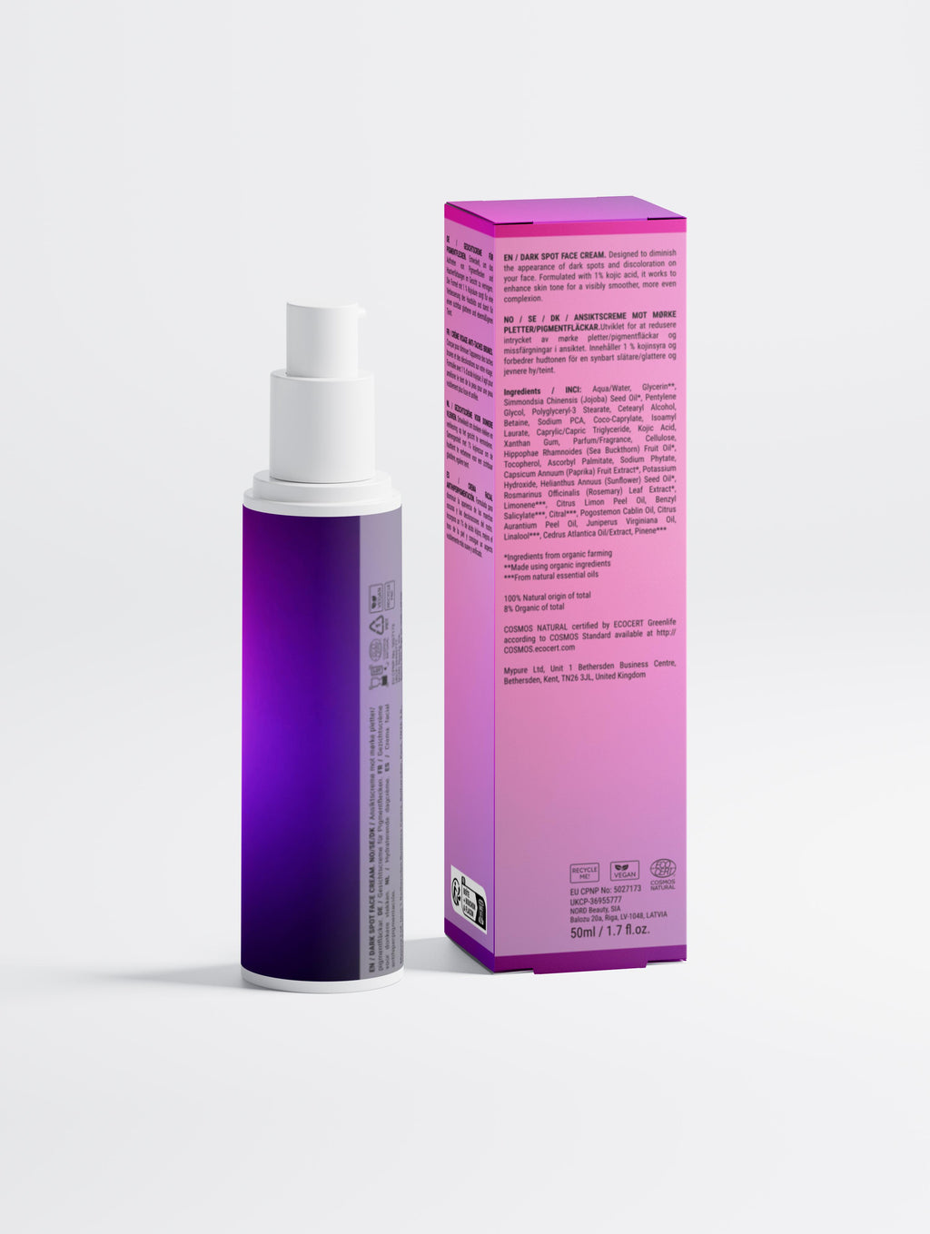Dark Spot Face Cream with Kojic Acid